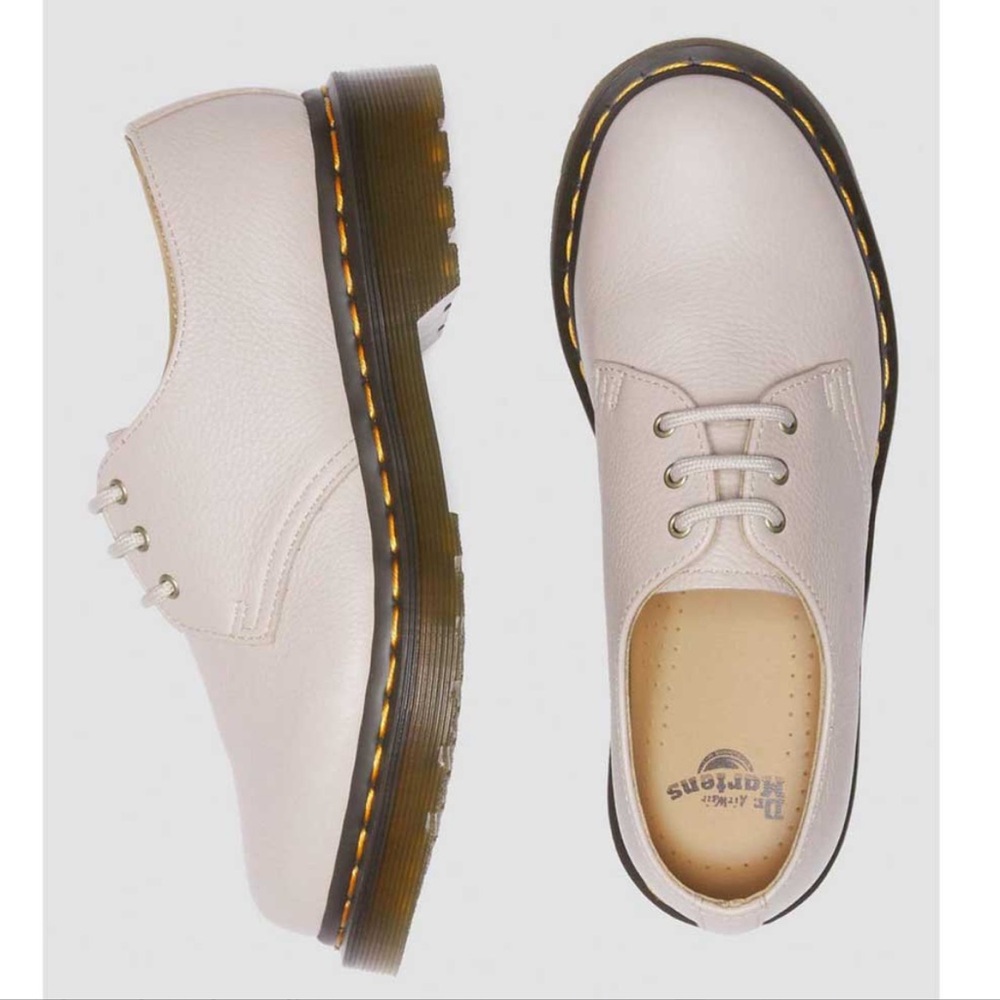 Dr. Martens Cream Leather Flats